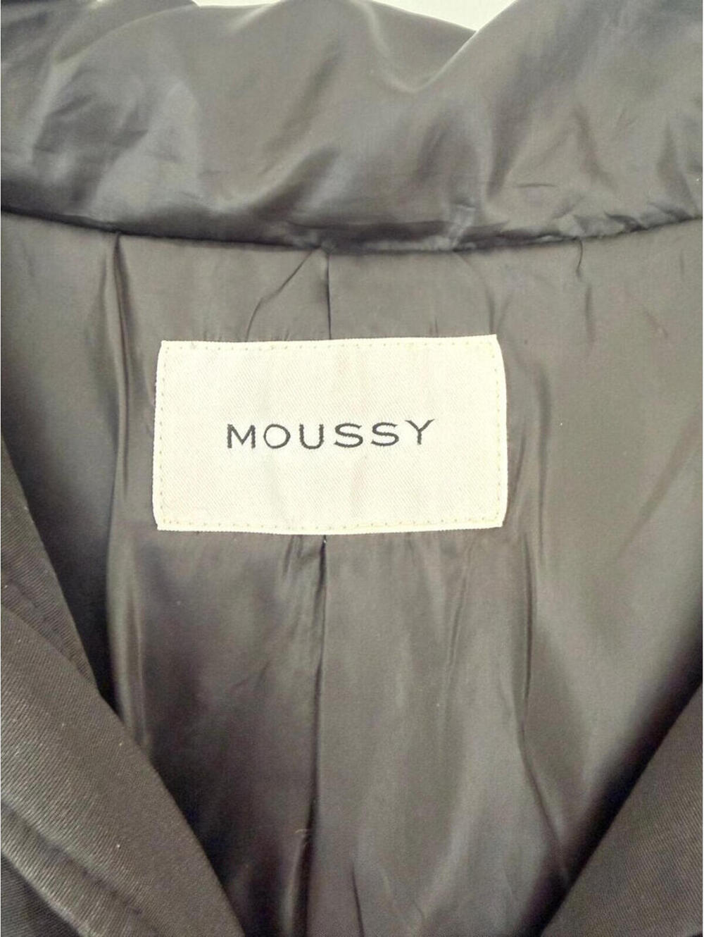 Moussy Black Quilted Jacket with Fur Hood - Picture 3 of 3